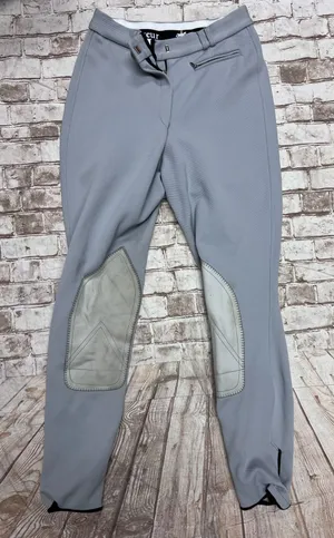 Pikeur Womens Horseback Riding Breeches Gray Pants‎ Size Small thumbnail 1