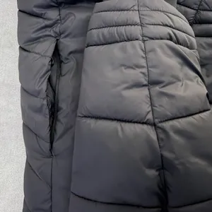 Spyder Puffer Jacket Women's Winter Long Hooded Full Zip Quilted Large Black thumbnail 12