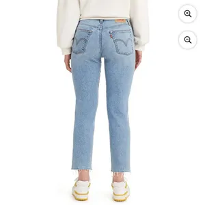 368. Levi’s high rise wedgie straight light wash distressed jeans size 28 thumbnail 8