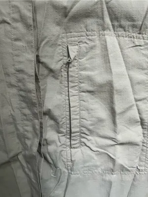 Royal Robbins Tan Cream Sleeveless Outdoor Hiking 100% Nylon Button Down Shirt L thumbnail 3