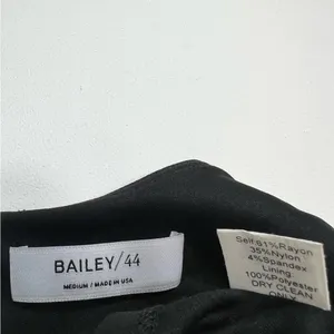 Bailey44 Sheath Midi Dress Sleeveless Cut Outs Zipper Lined Black Size Medium thumbnail 11