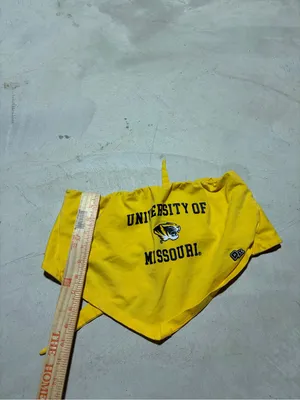 University of Missouri mizzou hype and vice Yellow Bandana tube top medium thumbnail 2