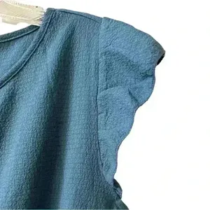 Emery Rose Women's Blue Cap Sleeve Tiered Midi Dress Size S Casual Summer‎ thumbnail 3