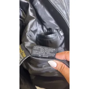 Wilson's Leather 'M. Julian' Jacket Coat‎ Lined Full Zip Men's XL Vintage Black thumbnail 10