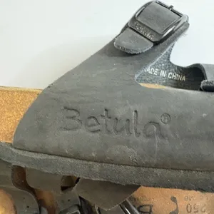 Birkenstocks Betula Black Leather Triple Strap Sandals‎ Women's Size 39 5.5 thumbnail 7