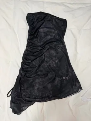 Strapless Slit Mini Dress Windsor thumbnail 5