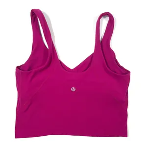 Lululemon Align Top Size 6 Magenta Purple‎ Nulu Crop Bra Yoga Pilates Gym GUC thumbnail 2