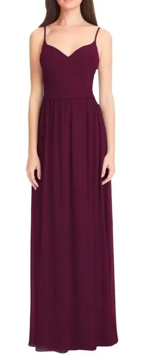 Bill Levkoff Chiffon A Line Gown Size 2 thumbnail 1
