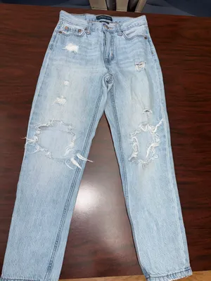 Aeropostale Distressed Mom Jeans Size 000 thumbnail 1
