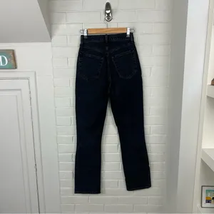 Abercrombie & Fitch Curve Love The 90s Slim Straight Cross Waist Jean Size 24 thumbnail 9