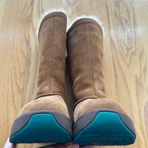 UGG Klarissa Chestnut Leather‎ Thinsulate Shearling High Boots Size 6 thumbnail 11
