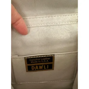 Vintage Dawli Crossbody Bag Purse Small Gold Leather Chain Strap Formal Evening‎ thumbnail 8