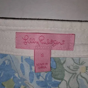 Lilly Pulitzer Womens Blue Green Floral Tunic Top Small‎ thumbnail 4