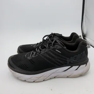 Hoka One One Clifton 6 Black White Running Shoes Womens 10 1102873-BWHT thumbnail 2