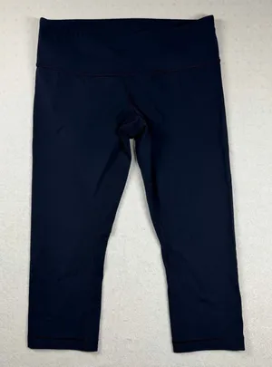Lululemon Wunder Under Crop Leggings Women’s 8 Navy Blue High Rise Yoga thumbnail 1