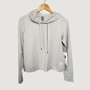 Vuori Halo‎ Essential Hoodie Womens XS Heather Grey Performance Pullover VW226 thumbnail 7