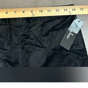 Lulus Pants Sz M Black‎ Velvet Touch Cropped Ankle Pants Indie Alternative thumbnail 7