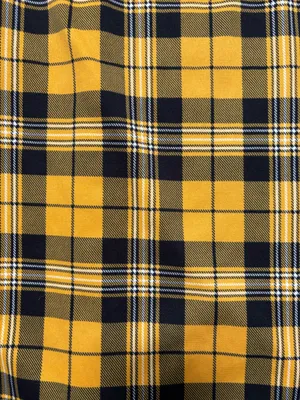 Jolie & Joy Yellow Plaid Pinafore Overall Mini Dress thumbnail 2