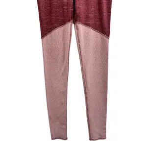 FP Movement Heathered Wine Ribbed Pink Colorblock Evolution‎ Leggings Sz Medium thumbnail 5