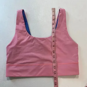 Fabletics Reversible Sports Bra Pink Blue Longline Medium Impact Size M thumbnail 8