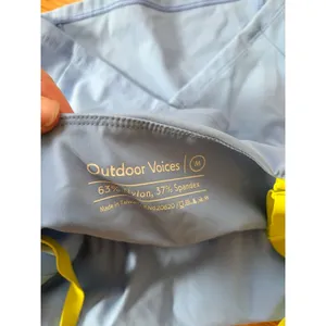 Outdoor Voices Move Free Tank Top Blue Neon Yellow Adjustable Straps Size M thumbnail 3