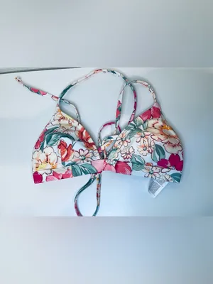 Cupshe Set NWT Women’s Pink Multi Floral Bikini Swimsuit Size‎ S thumbnail 3