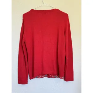 Lisa International Women's Ugly Christmas‎ Sweater Embellished Embroidered Sz S thumbnail 7