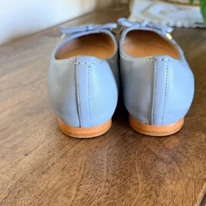 Clarks Grace Lily Ballet Flats Womens 6M Blue Leather Classic Bow Professional thumbnail 5