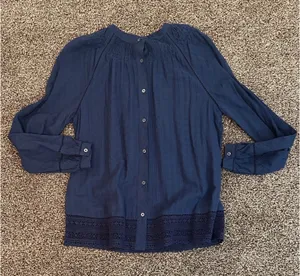 Point Sur Blouse Blue Size XS thumbnail 1
