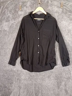 Grayson The Hero Cotton Button Down Womens Shirt Quiet Luxury Timeless Sz 4 thumbnail 2