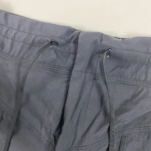 Indyeva Shorts Womens Medium Blue Elastic Waist Drawstring Lined Pockets thumbnail 5