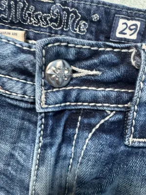 Miss Me Side Zip signature Shorts Cut off denim jean embroidered pocket thumbnail 9