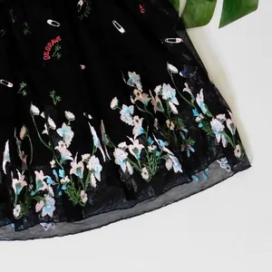 PATRIZIA PEPE Embroidered Tulle Top Strapless Floral Punk Size 40 US 4 thumbnail 10