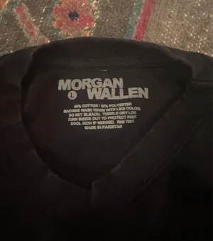 Morgan wallen crewneck sweatshirt Black Size L thumbnail 4