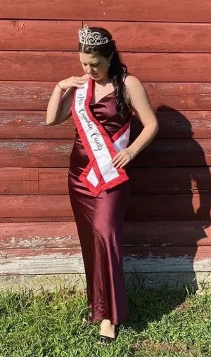 Windsor Maroon  Satin Dress thumbnail 2