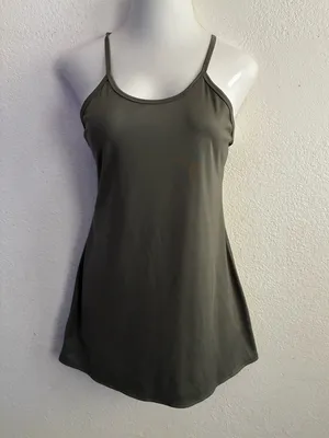 Aeropostale Flex Scoop-Neck Tennis Dress Olive L thumbnail 4
