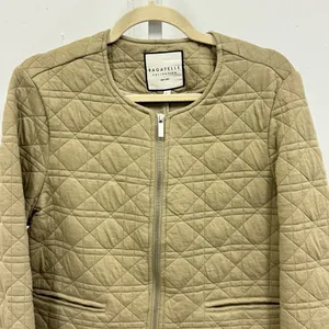 Bagatelle Women's Quilted Zip Up Spring‎ Jacket Windbreaker Olive Green Large thumbnail 4