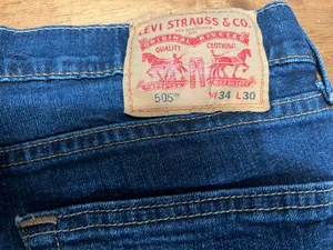 Men’s Levi’s 505 Straight Leg Jeans - 34x30 thumbnail 3