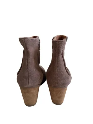 JEFFREY CAMPBELL Taupe Suede Ankle Booties Boots Size 8 thumbnail 6