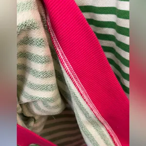 We The Free NWOT Free People Classic Striped Oversized Crewneck Green Top Size L thumbnail 10