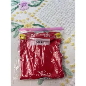 Mighty Fine Red Peace Love Unity S Crewneck Long Sleeve Crop‎ Top Women S thumbnail 9