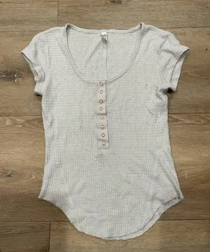 Free People Top Waffle Knit thumbnail 1