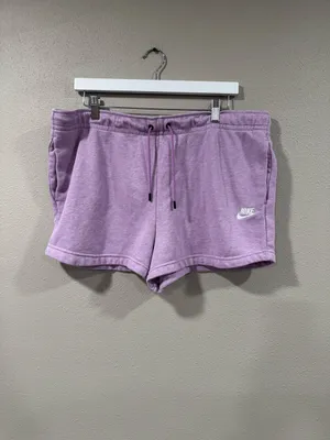 Nike Sportswear Essential French Terry Cloth Purple Shorts thumbnail 2