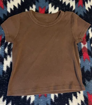Brandy Melville Brown Tee thumbnail 1