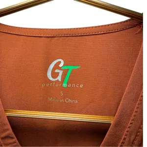 GT Performance Cinnamon Brown Scrub Top Women’s Size S – New With Tags thumbnail 5