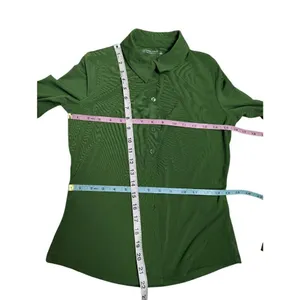 Abercrombie & Fitch slim jersey button down shirt green Small thumbnail 9