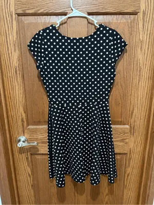 Gilli Black and White Polka Dot Dress thumbnail 2