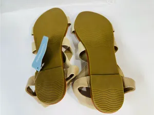 Neutral Crisscross Elastic Sandals for Women thumbnail 2