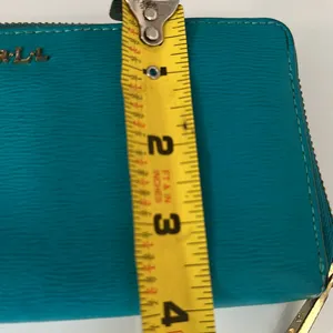 Lauren Ralph Lauren Tate Zip Around Leather Wallet Pick A Color Turquoise thumbnail 9