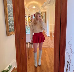 queen of sparkles red swing shorts thumbnail 3